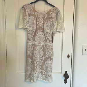 For Love and Lemons White Lace Mini Dress
